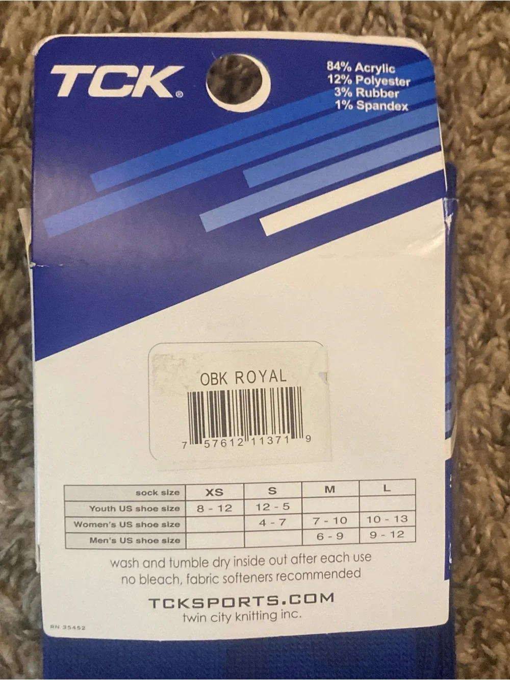 NEW TCK Baseball Royal Blue Knee Socks Sz L 9-12, Athletics Sports